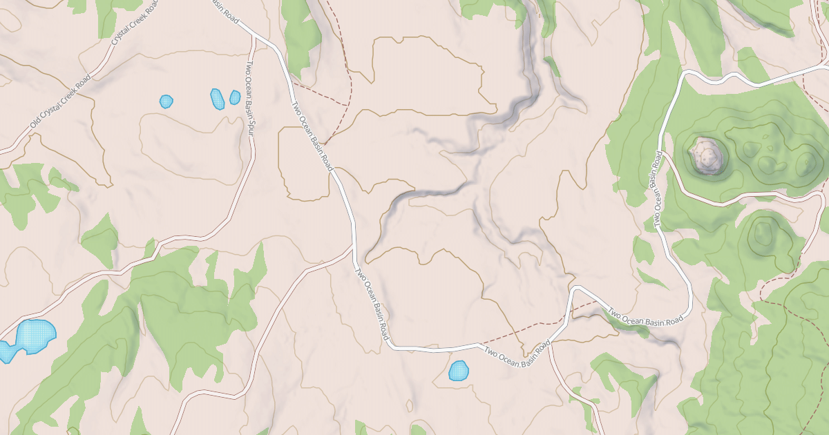 Map preview of Brooks Lake Snowmobile Tr