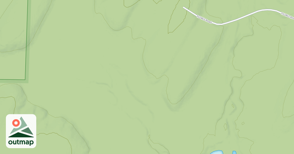 Map of FR 2463A - SECRET LAKE SPUR