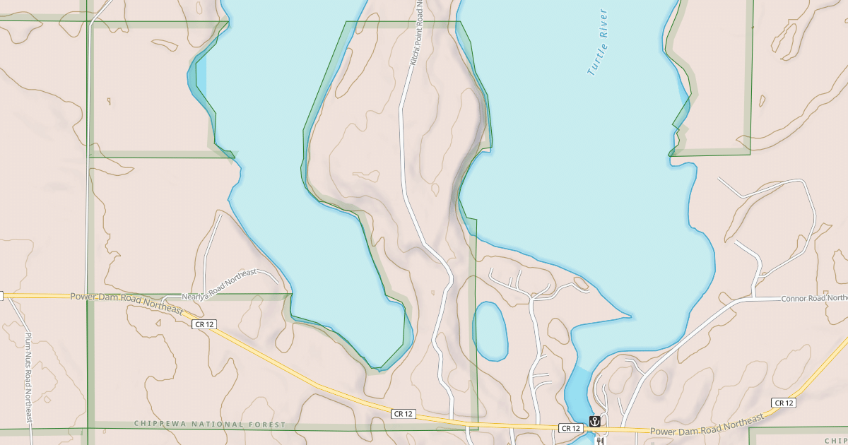 Map preview of KITCHI POINT ROAD NORTHEAST