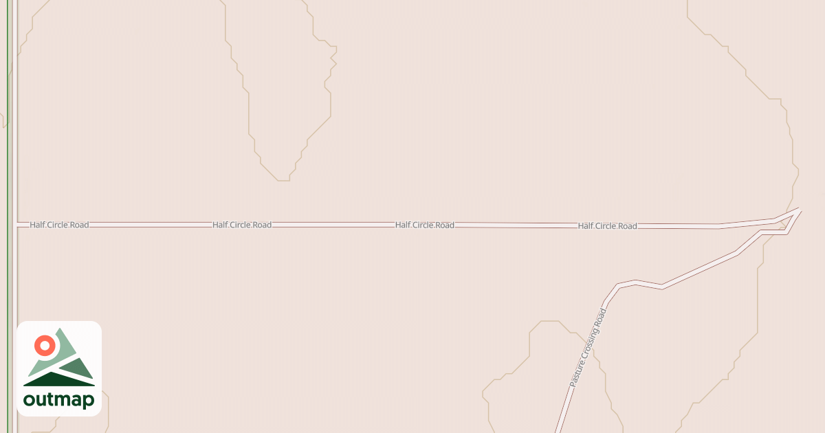 Map of HALF CIRCLE