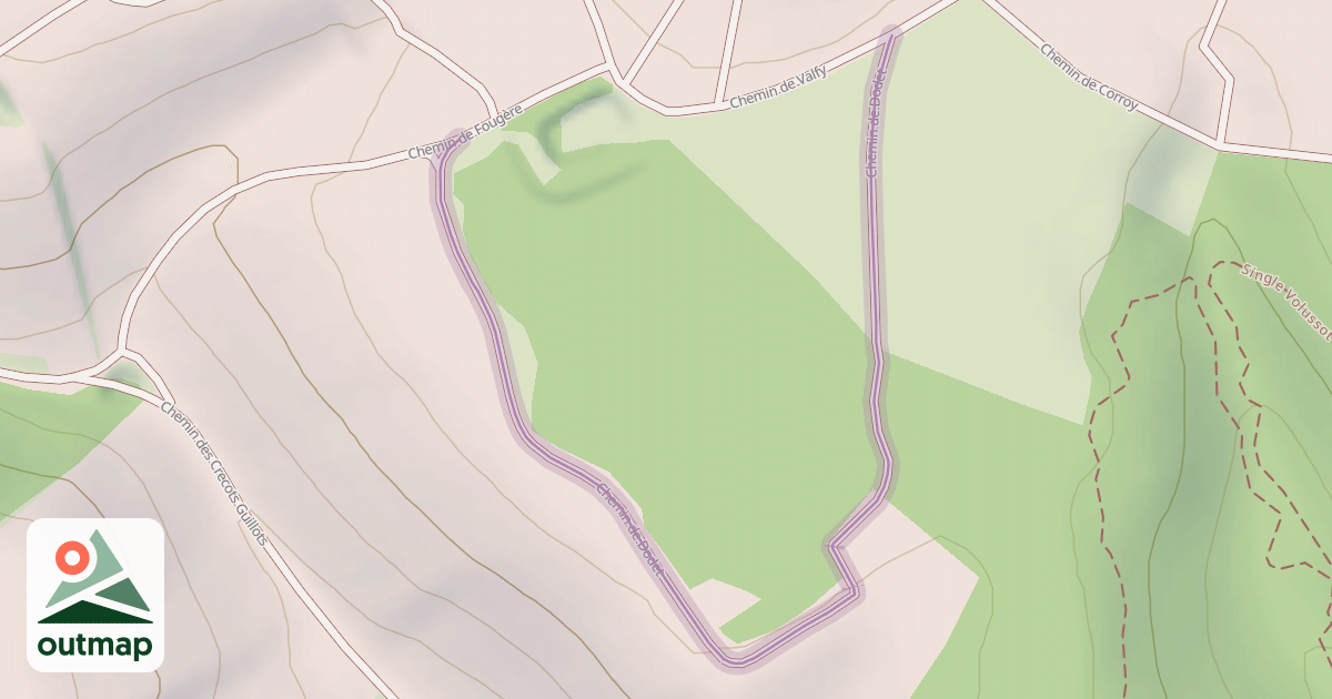 Map of Chemin de Dodet