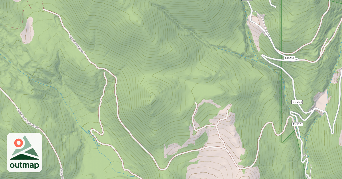 Map of MAD CREEK