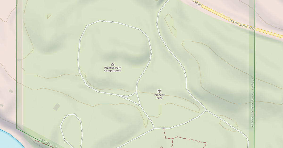 Map preview of PIONEER PARK CAMPGROUND