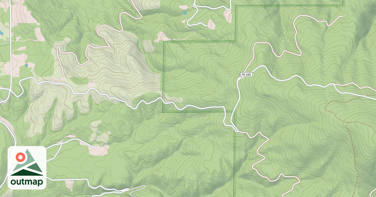 Map of MT COEUR D'ALENE