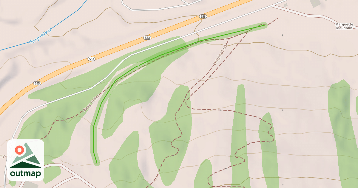 Map of Lower Ridge