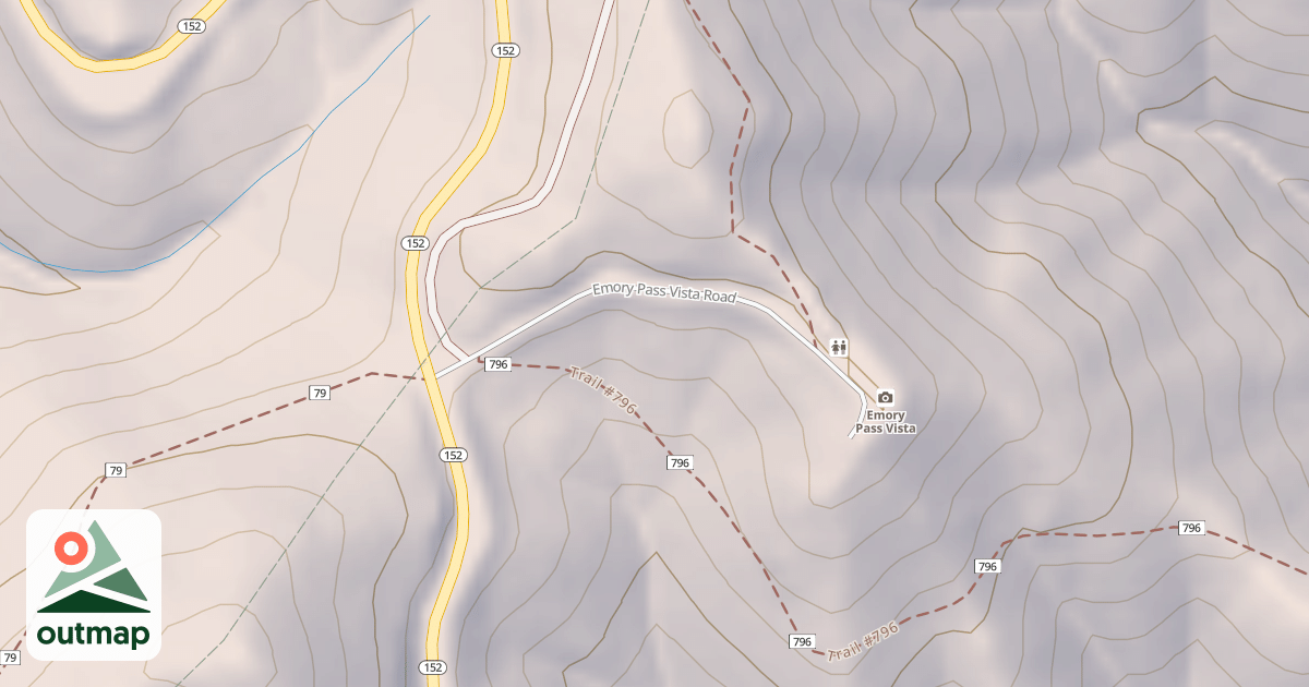 Map of EMORY PASS VISTA POINT