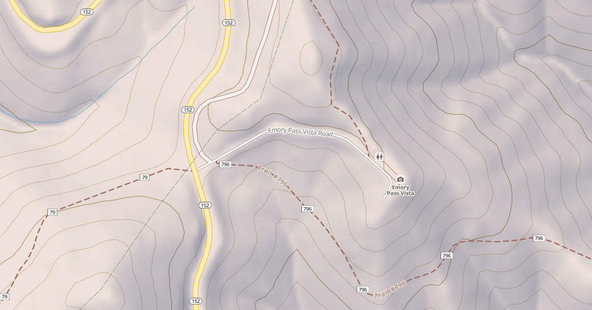 Map preview of EMORY PASS VISTA POINT