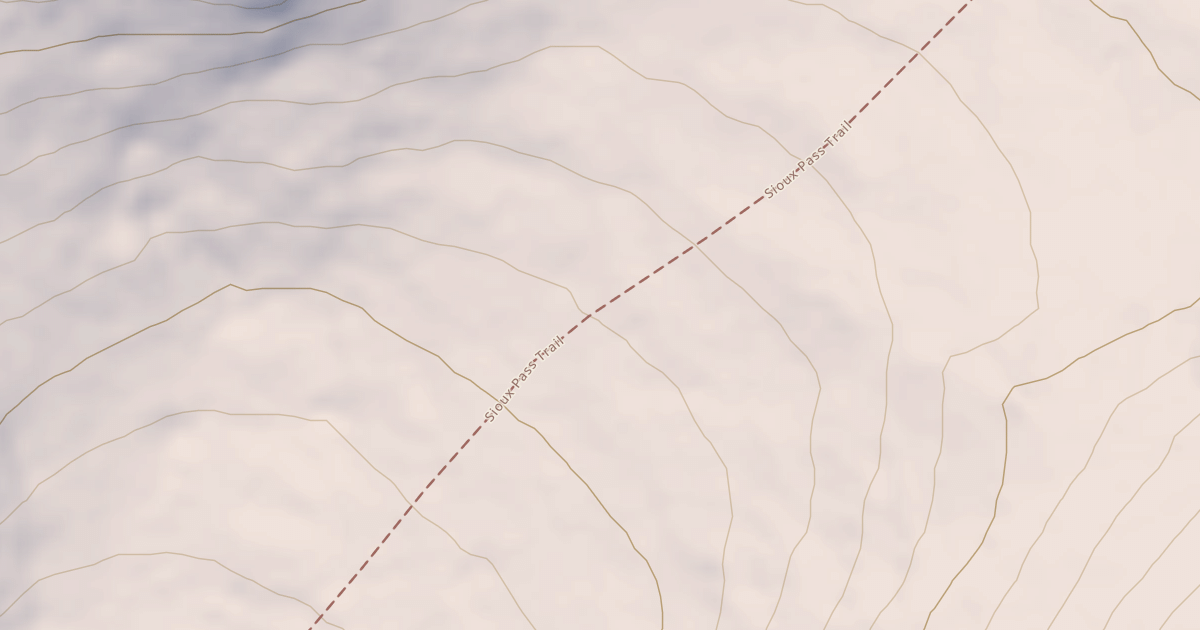 Map preview of Cd South Snowmobile Trail
