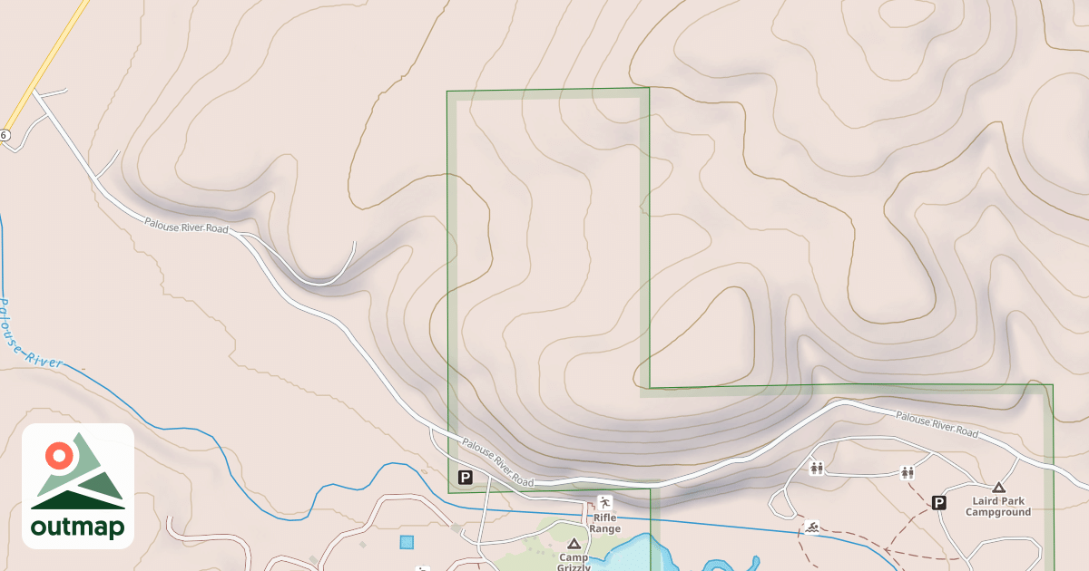 Map of PALOUSE RIVER EMERALD CR