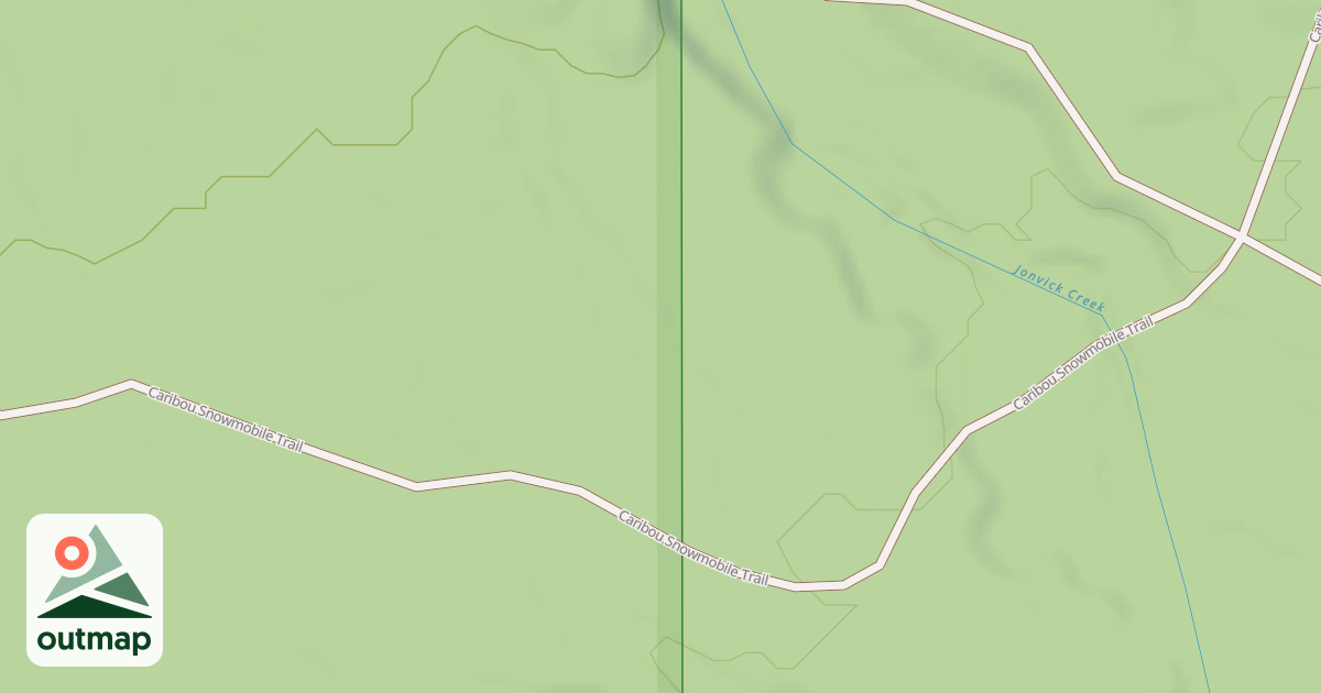Map of Caribou Snowmobile Trail