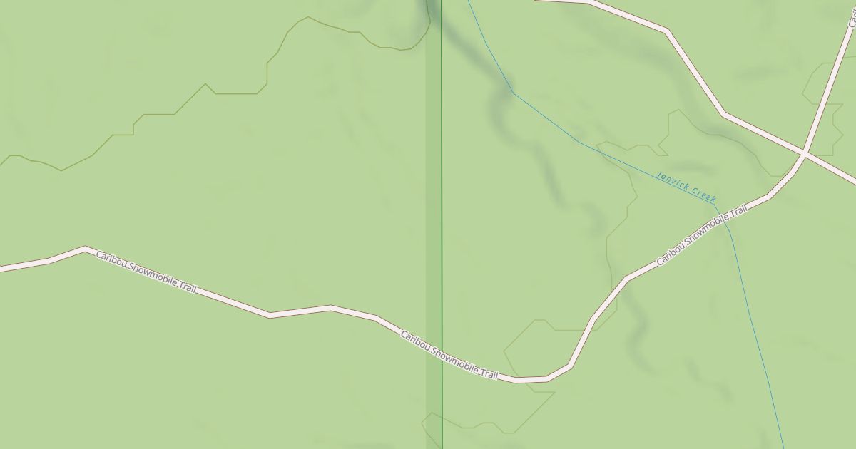 Map preview of Caribou Snowmobile Trail
