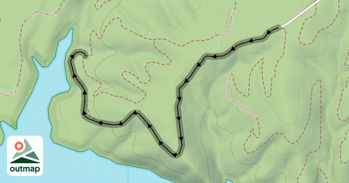 Map of Black Loop Trail