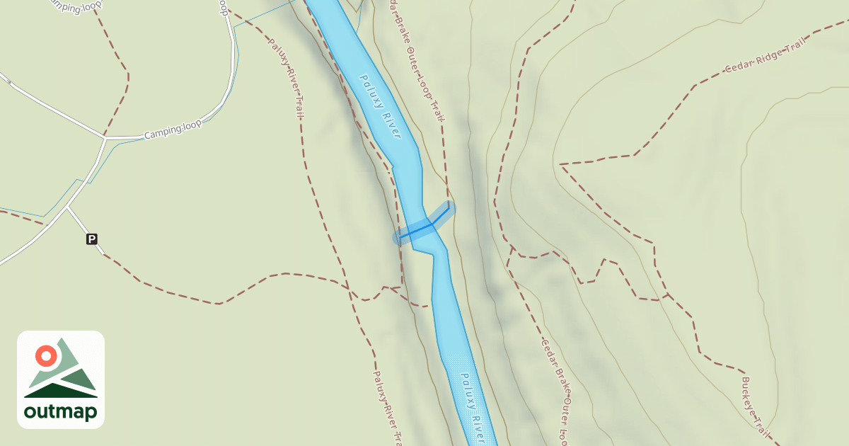 Map of Cedar Brake Outer Loop Trail