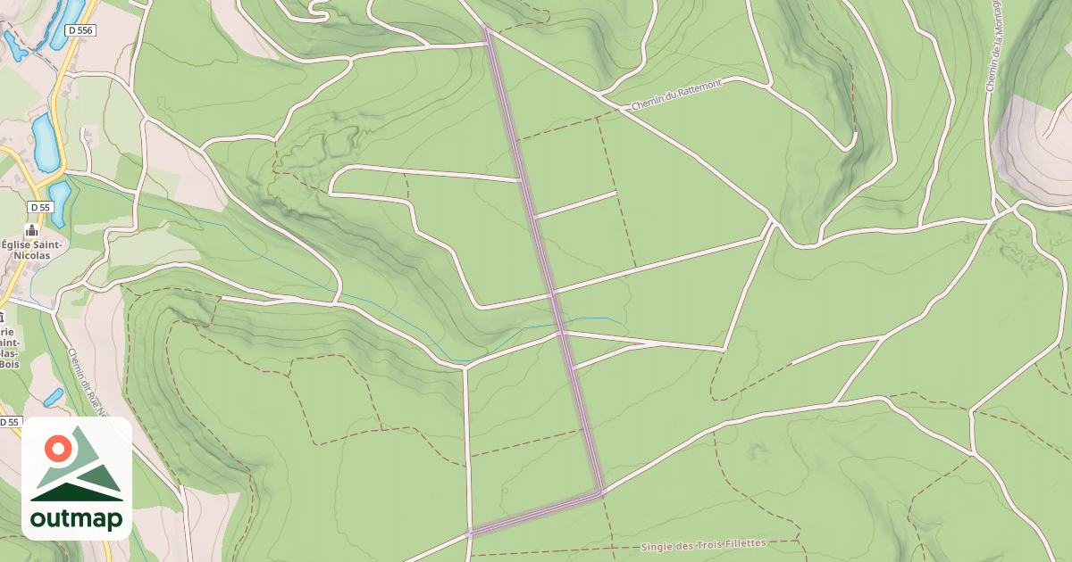 Map of Route du Mont des Vigiles