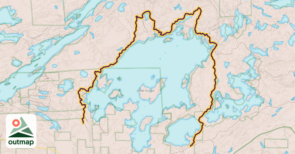 Map of Snowbank Trail