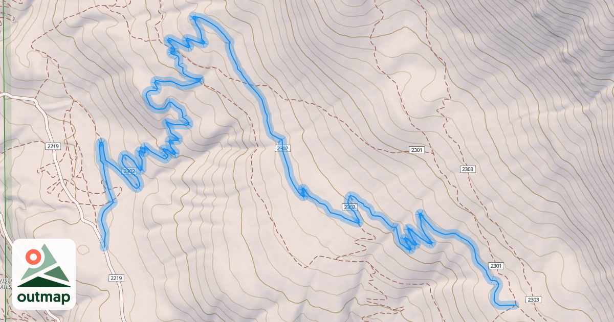 Map of Sneaky Trail