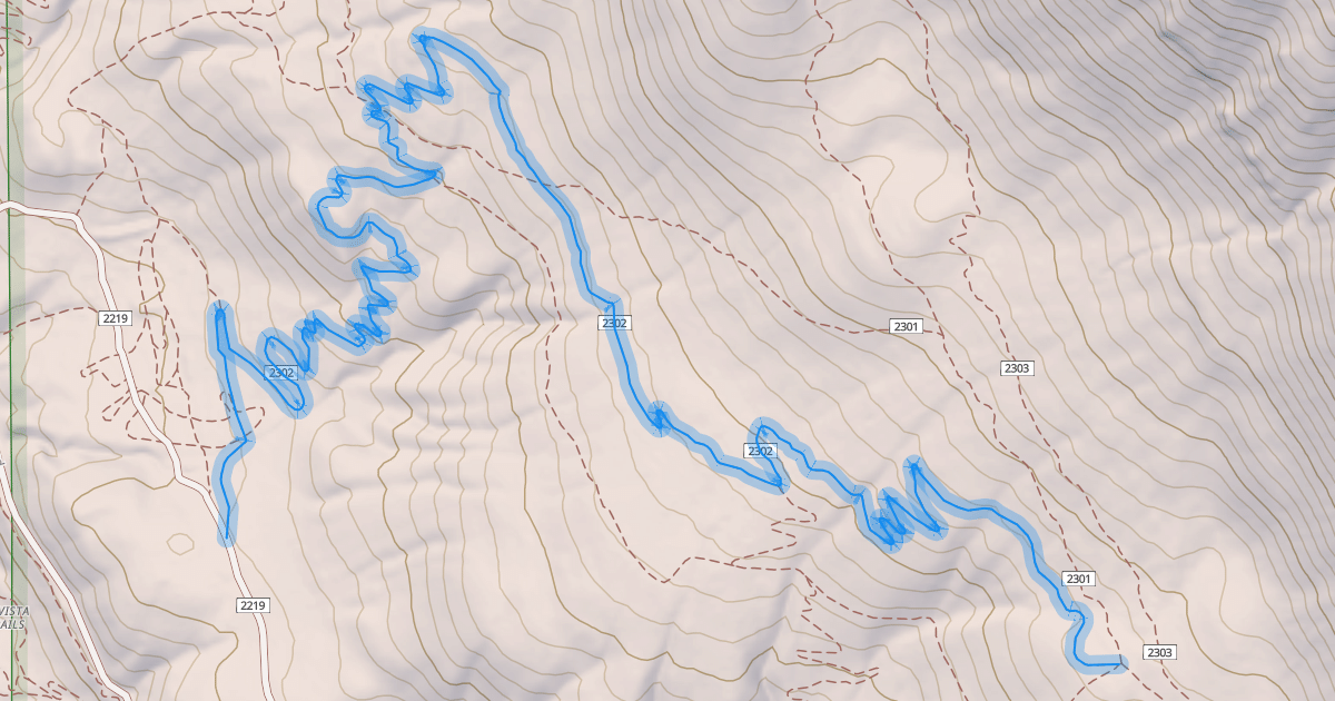 Map preview of Sneaky Trail