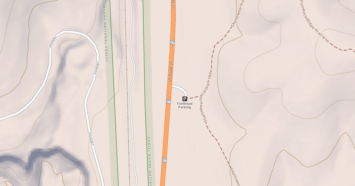 Map preview of TRAILHEAD PARKING