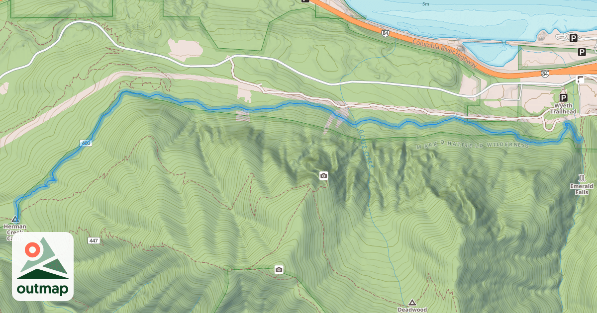 Map of Gorge Trail #400