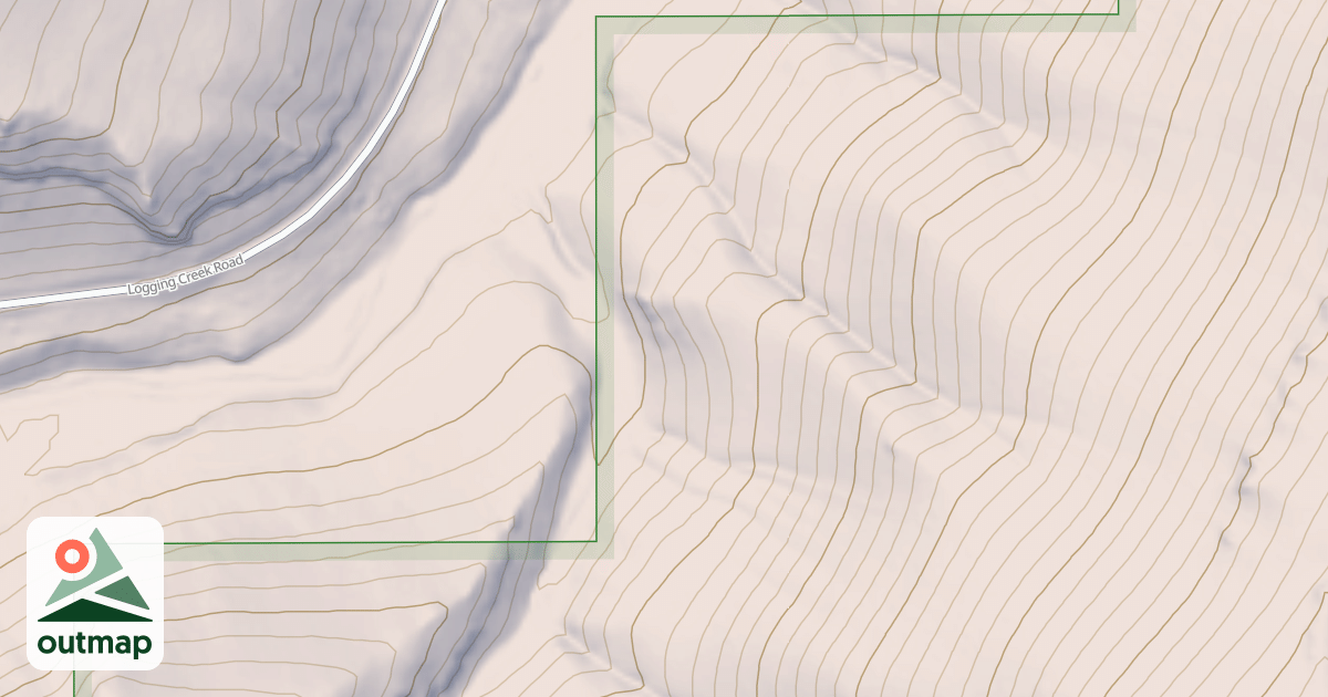 Map of Tobins Gulch