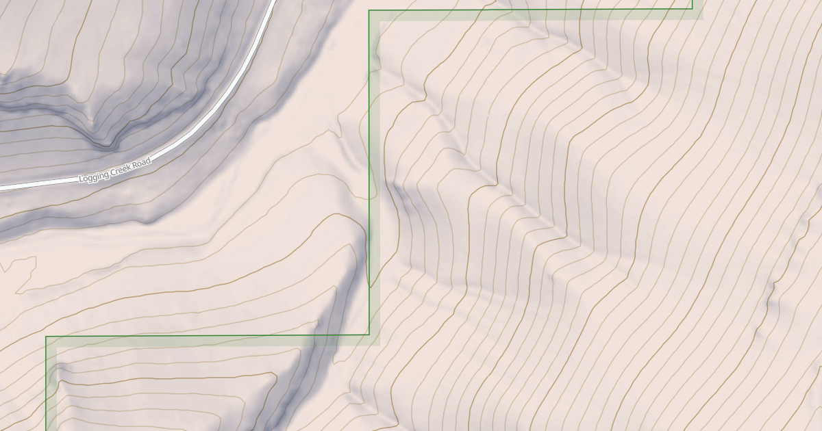 Map preview of Tobins Gulch