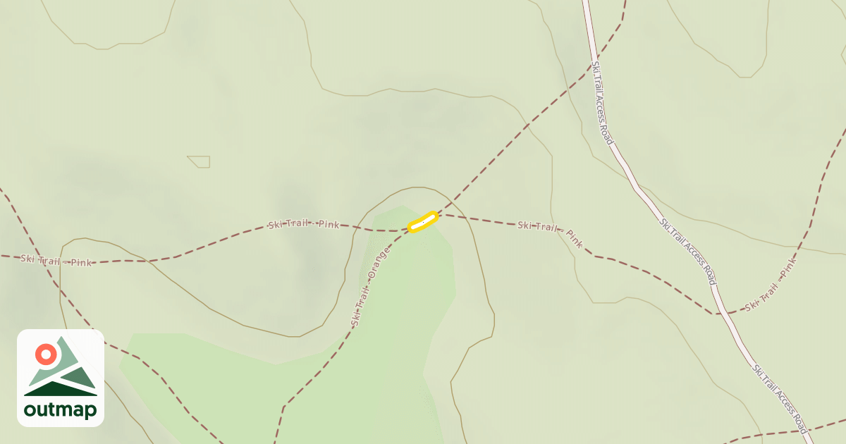 Map of Ski Trail - Pink