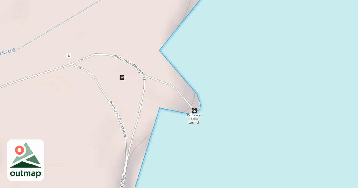 Map of PRIMROSE BOAT LAUNCH RD