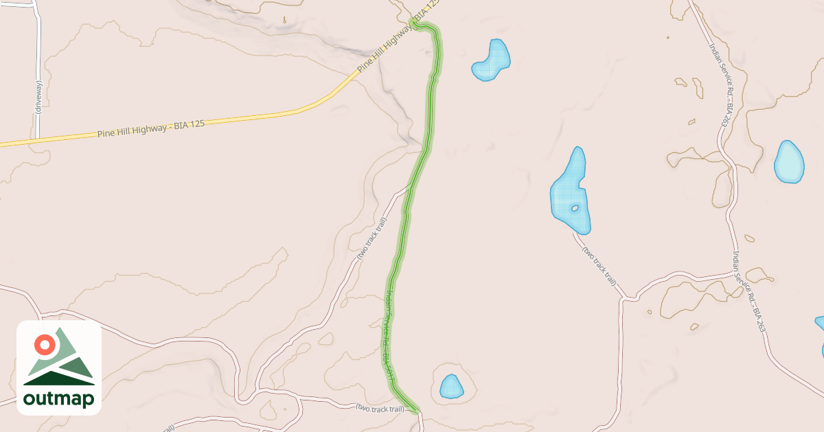 Map of Indain Service Rd. - BIA 5017