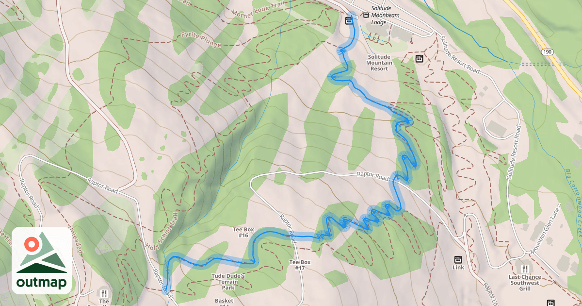 Map of Mine Shaft Trail