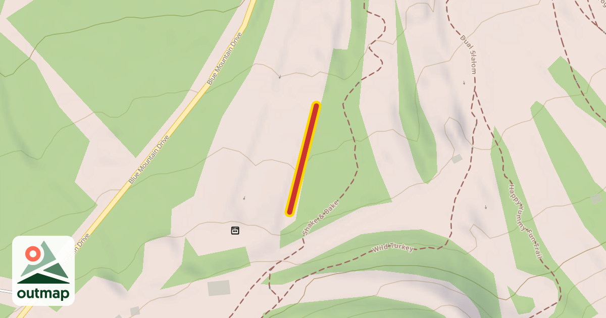Map of Valley Conveyor Lifts Upper