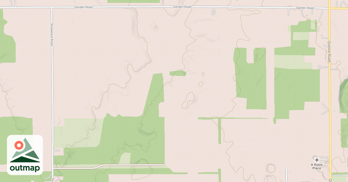 Map of Buffalo Run Snowmobile Trail