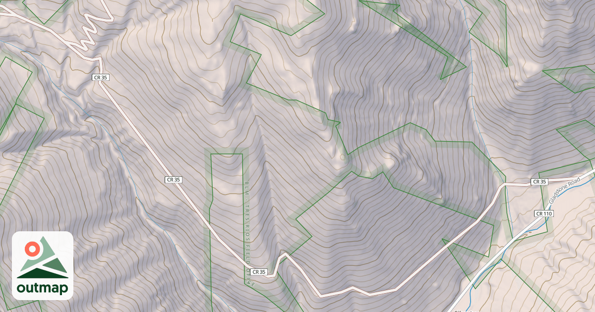 Map of County Road 35