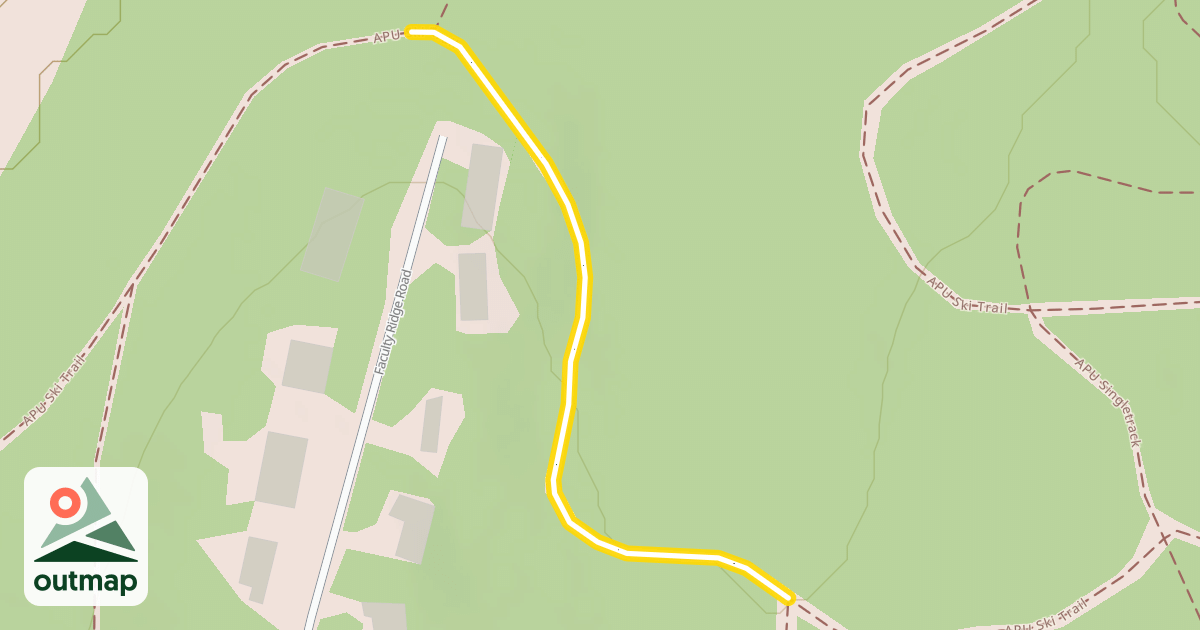 Map of APU Ski Trail