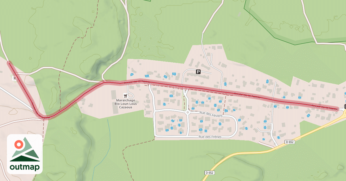 Map of Route de la Nasse