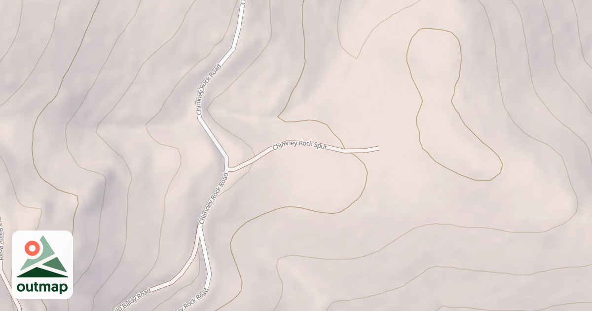 Map of CHIMNEY ROCK