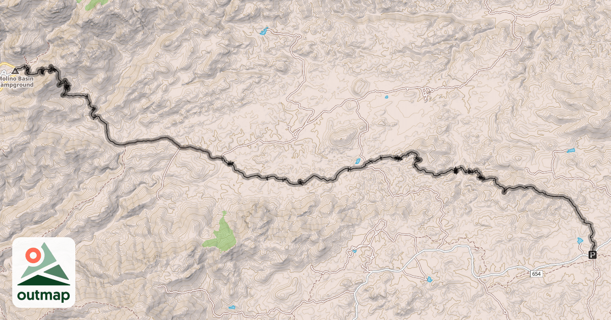 Map of Bellota Trail #15