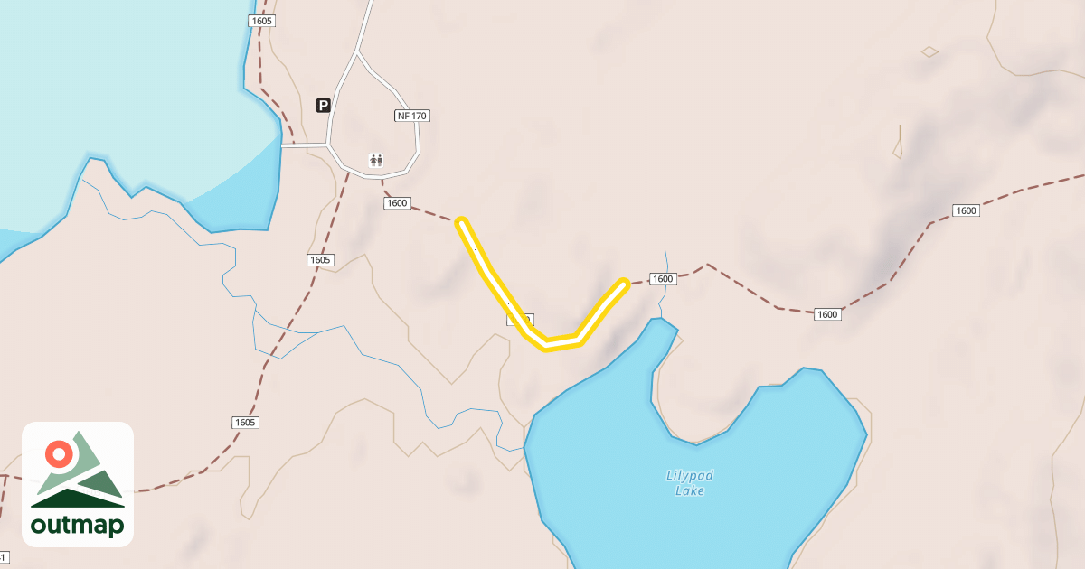Map of Black Lake Trail