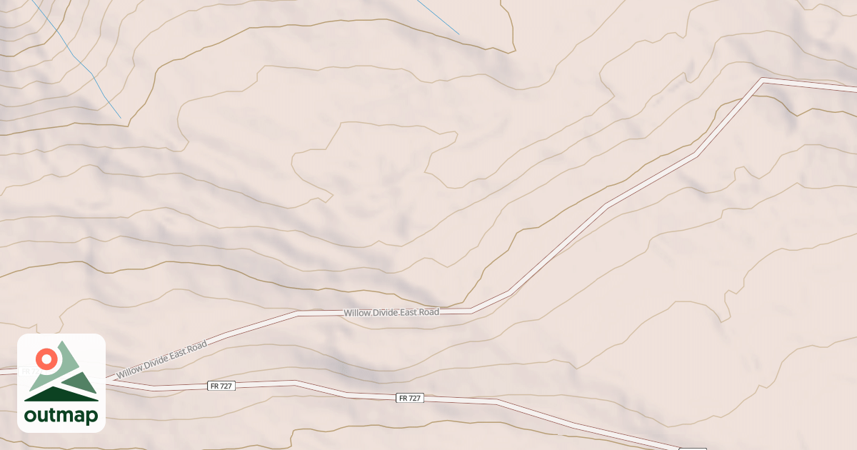 Map of Willow Divide Ohv