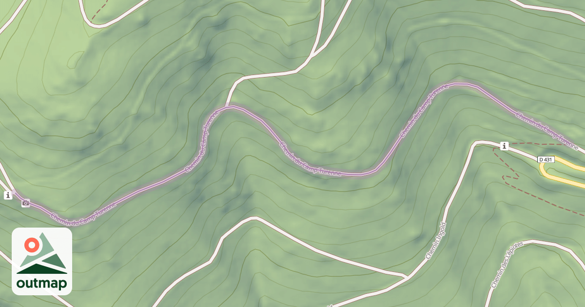 Map of Chemin du Camp Turenne