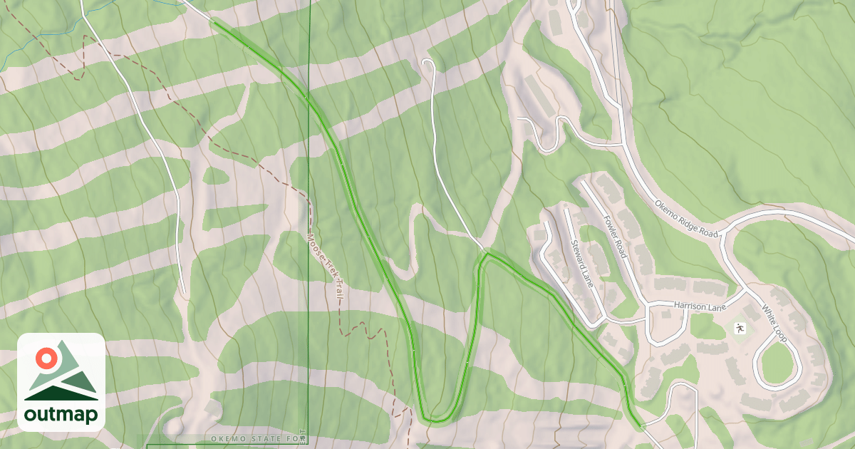 Map of Mountain Road