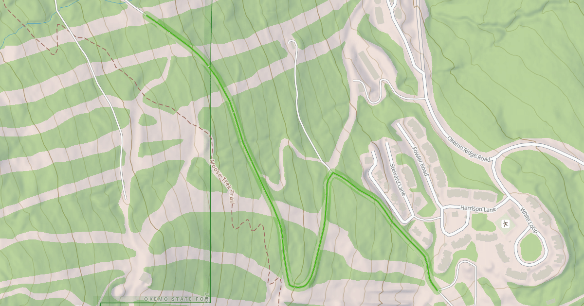 Map preview of Mountain Road