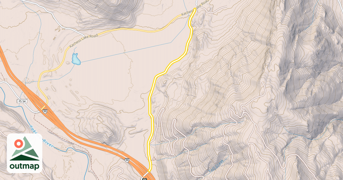 Map of National Forest Development Road 4826