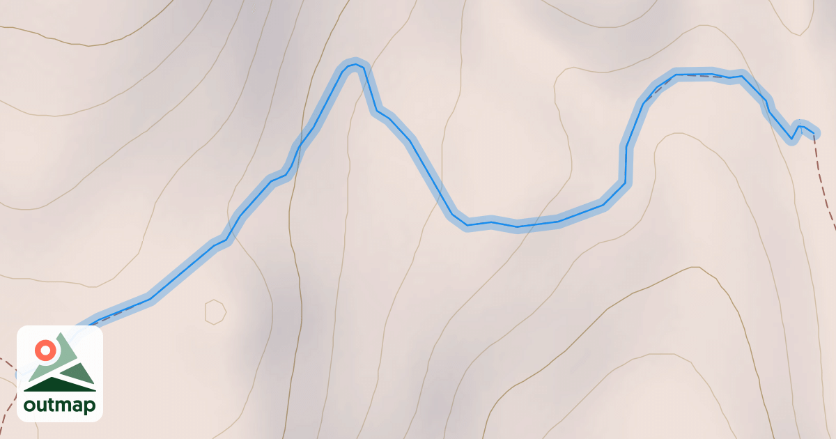 Map of Cow Creek Short Cut Tr. #930