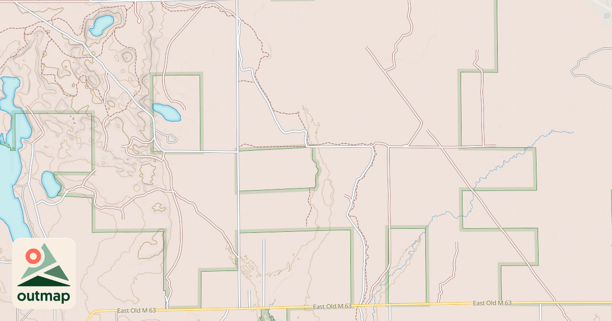 Map of Little Manistee Motorcycle Trail