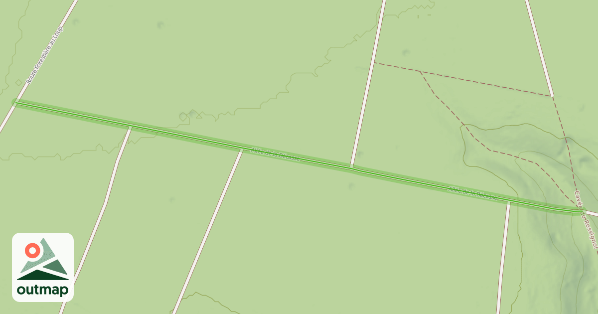 Map of Allée de la Bécasse