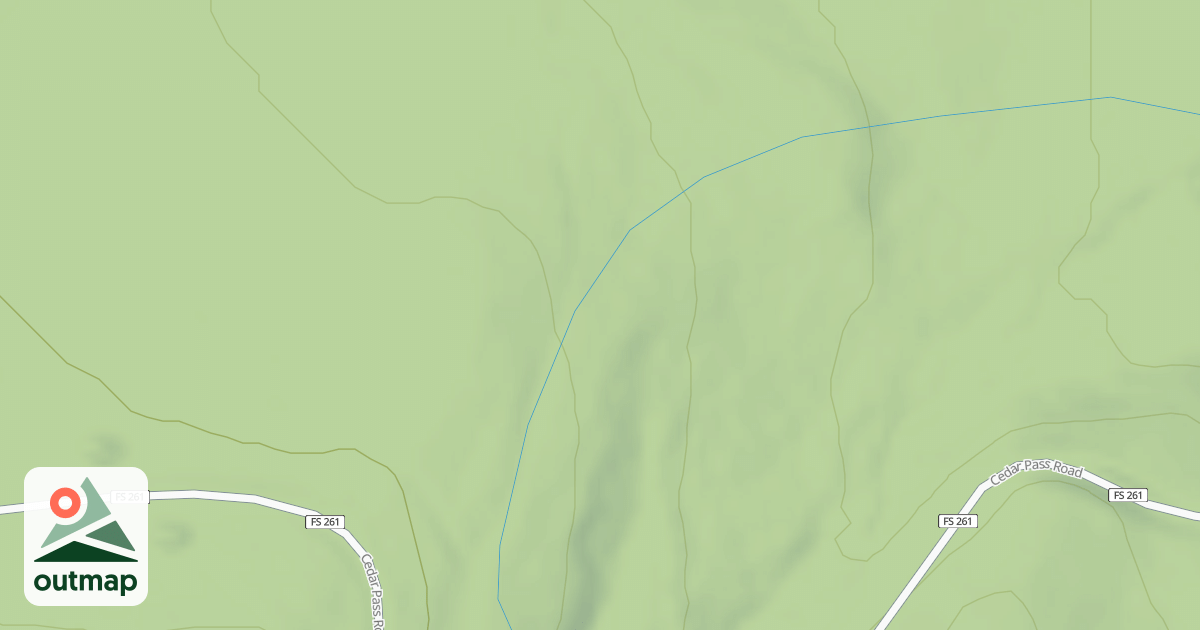 Map of CEDAR PASS SPUR 1H
