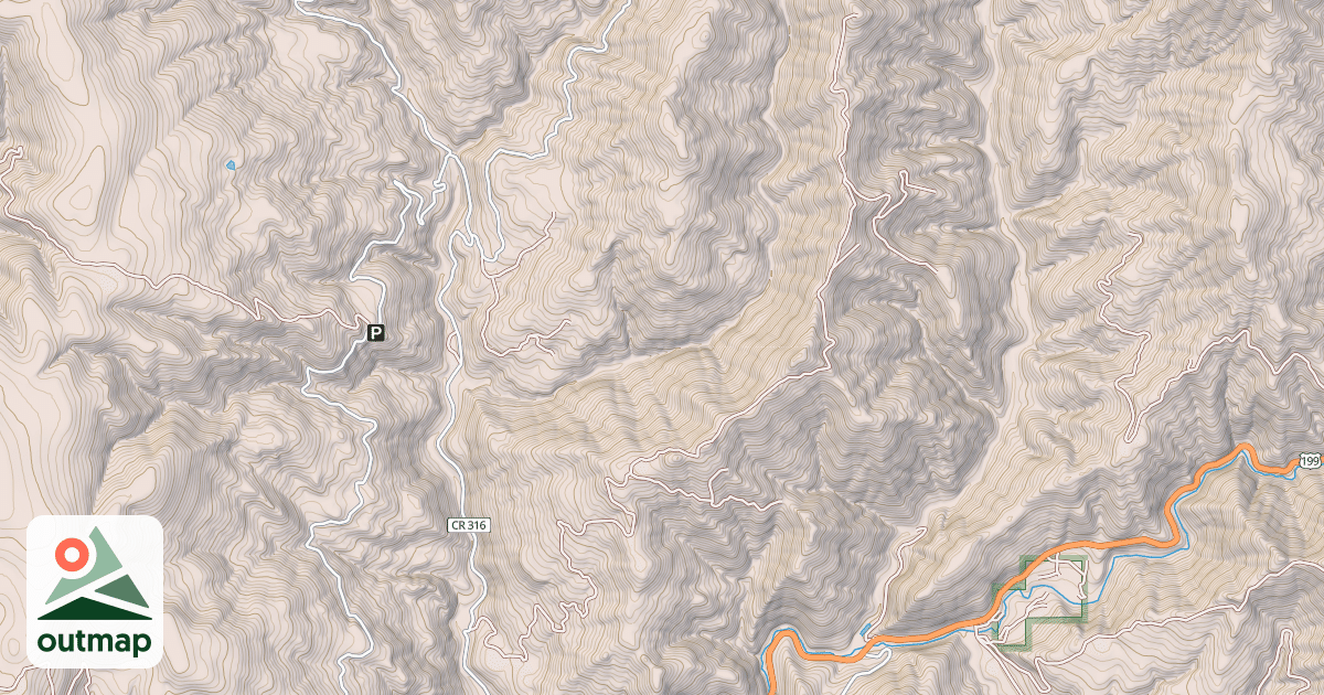 Map of SHELLY CREEK RIDGE