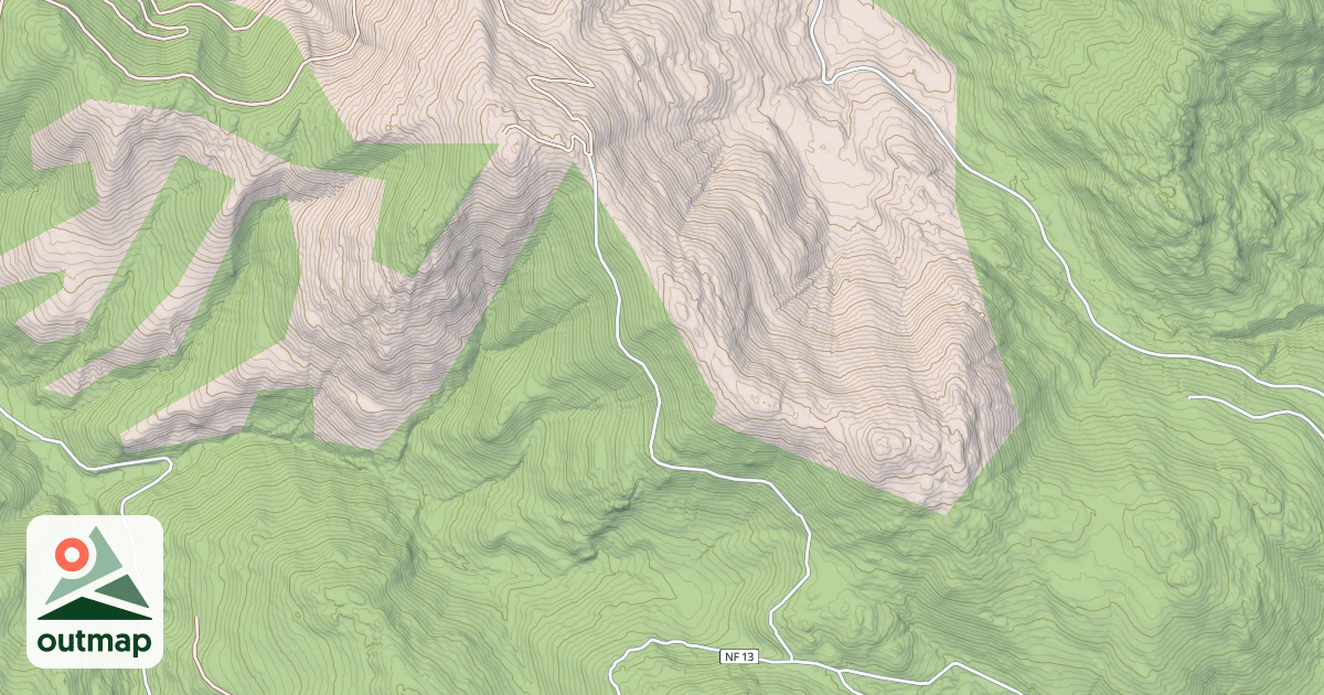 Map of USFS Motor Vehicle Use Map Roads {54E734D5-B16B-41C9-82DE-4336314C40AC}