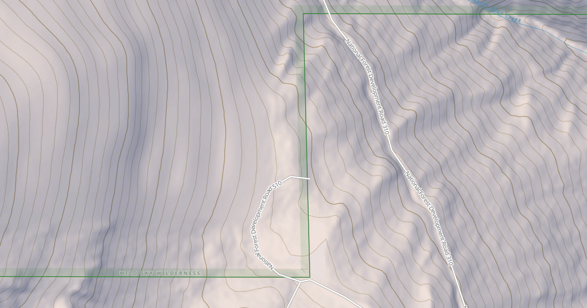 Map preview of USFS Motor Vehicle Use Map Roads {F8CEFB04-F4B2-452D-A6C8-B2AA338D69AC}