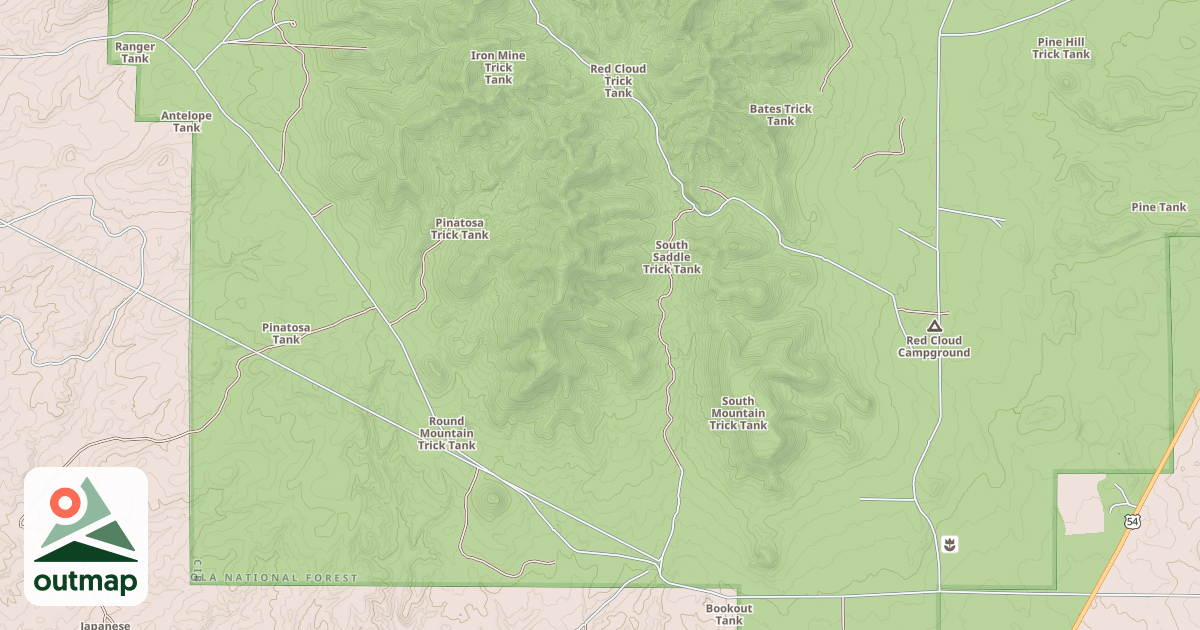 Map of PINATOSA